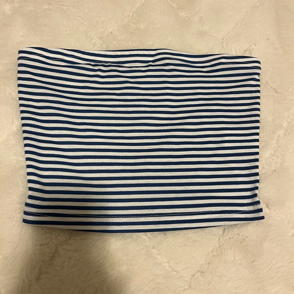 Striped Blue and White Women's top